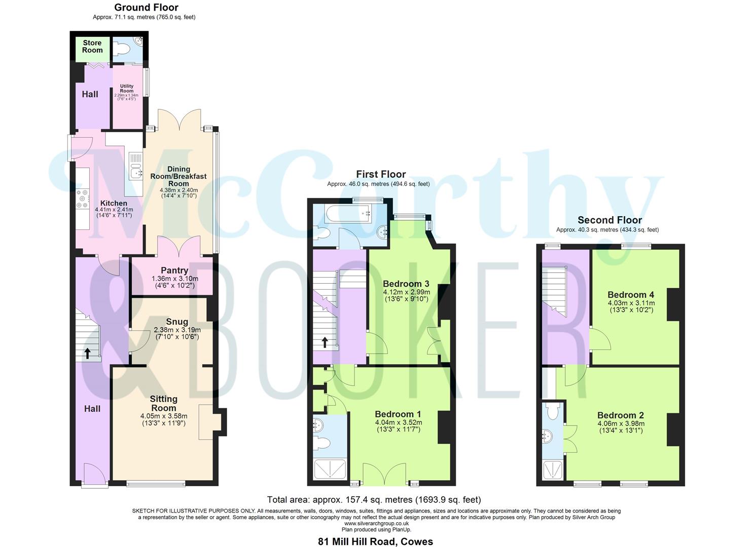 LARGE DETACHED HOME WITH PARKING - Mill Hill Rd, Cowes floorplan